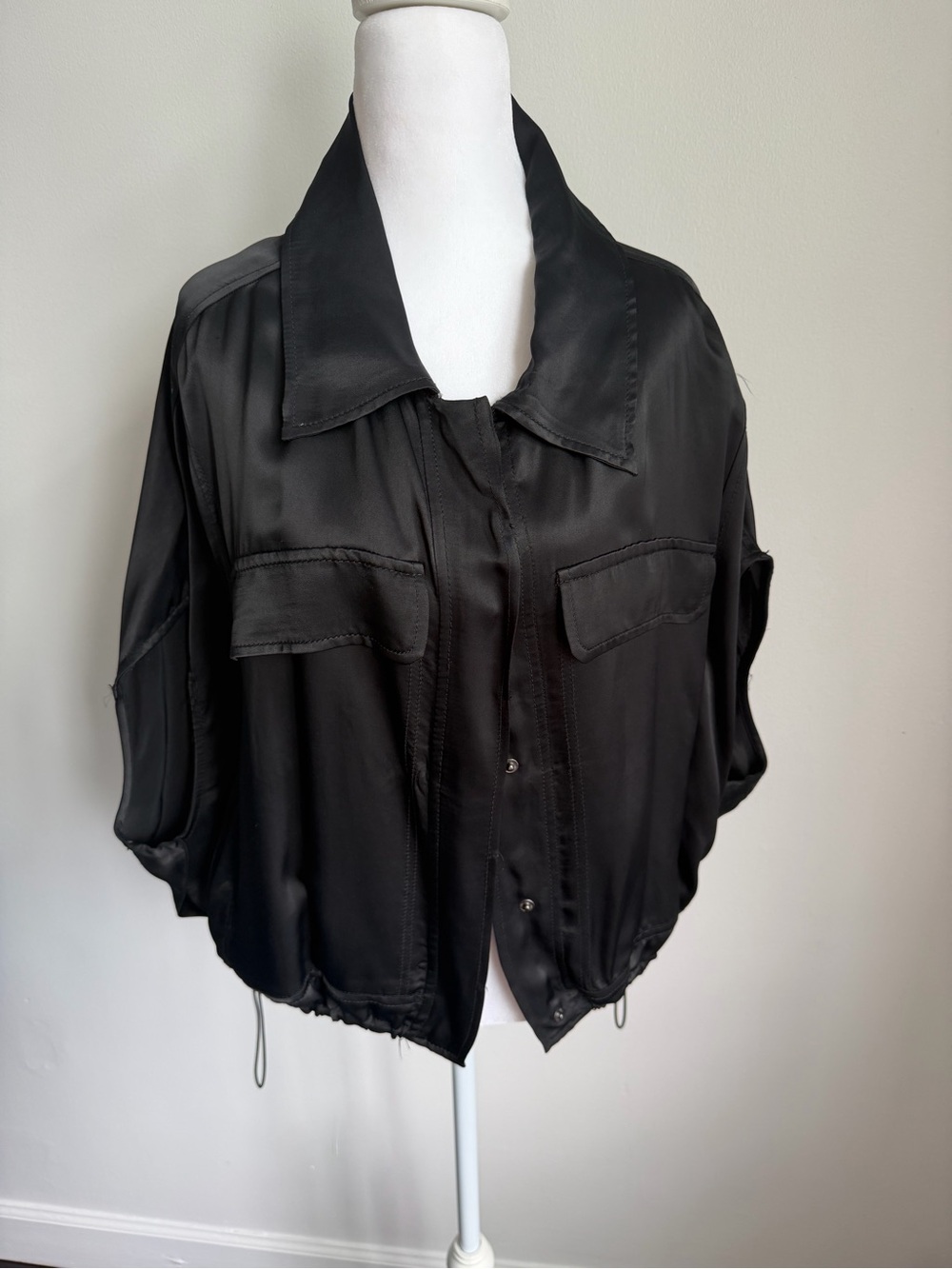 Zara Black Satin blouses women